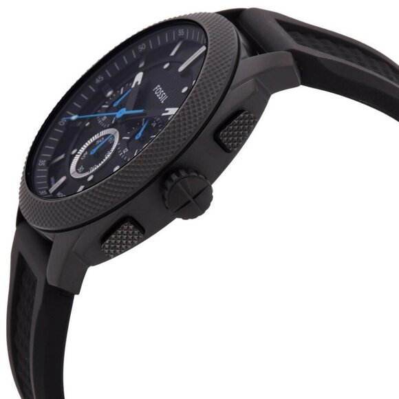 FX07141B NWT Authentic Fossil Machine Chronograph Quartz Black Dial Men's Watch - Picture 2 of 3
